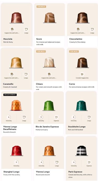Nespresso

Для создания Barista Creations Flavoured Vaniglia - сливоч