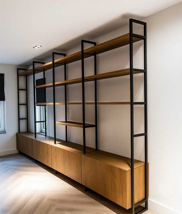 Лофт услубда стеллажи замонавий мустахкам