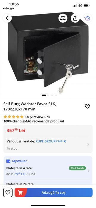 Seif metalic nou sigilat