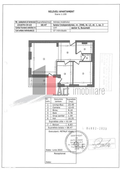 Apartament 3 camere  Crângași -Grozavesti - Politehnica - cu loc de