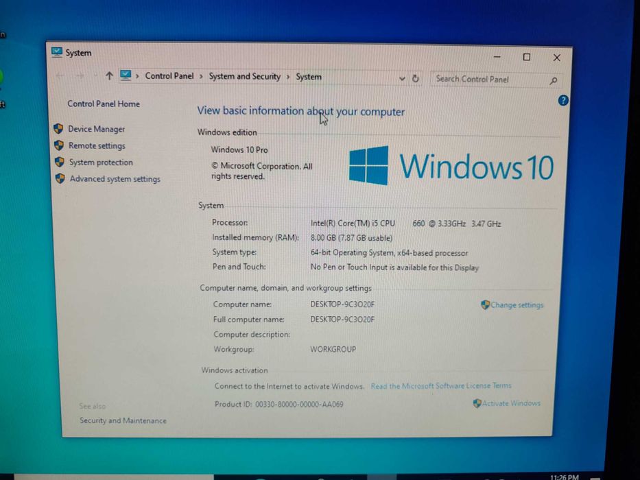 стационарен компютър HP Z200 Workstation