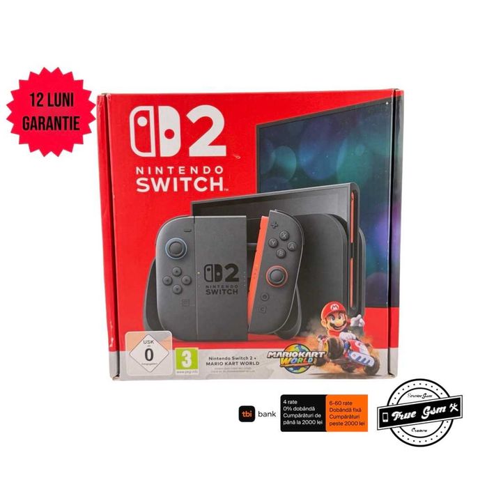 Consola Nintendo Switch 2, Light Blue/Light Red JoyCon - GARANTIE 12 LUNI | TrueGSM