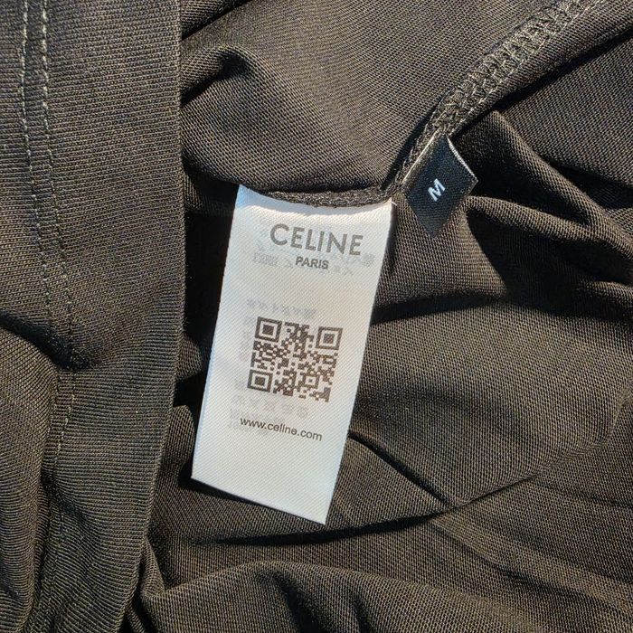 Tricou Celine negru, bumbac, unisex. marimi S-XXL. Farfetch, nou cu eticheta