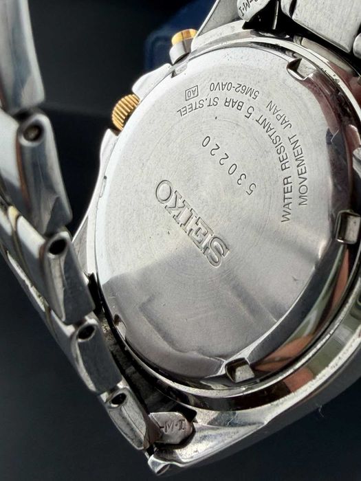 Seiko Kinetic 5M62-0AV0 – Acumulator nou – Cutie inclusă