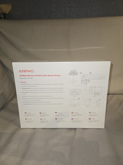 Airpho AR-V200: VDSL/ADSL Modem Router, 300Mbps