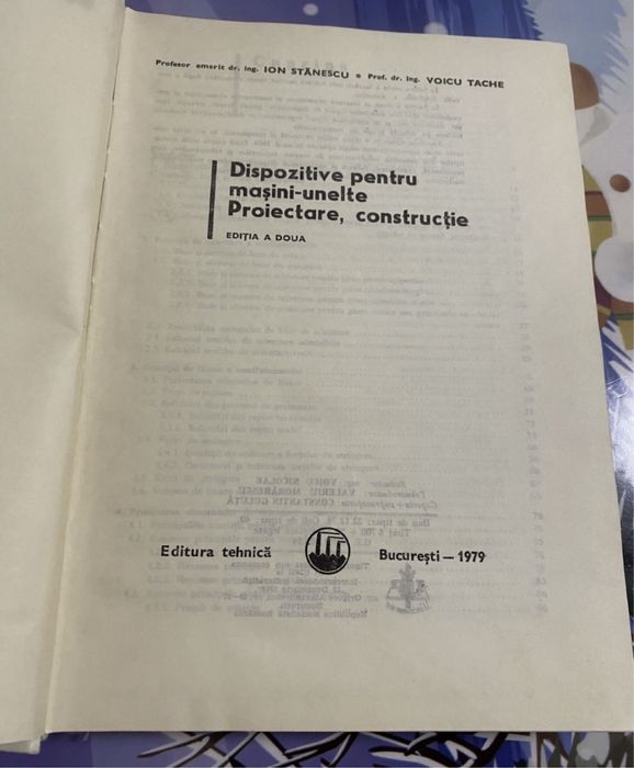 Ion Stanescu - Dispozitive pentru mașini-unelte. Proiectare, construcție. 1979