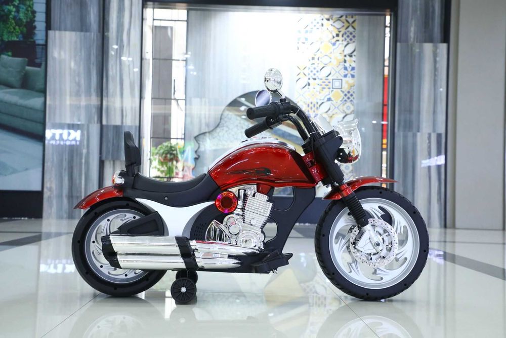 Motocicleta electrica Kinderauto BJF916 2x 35W cu scaun tapitat RED
