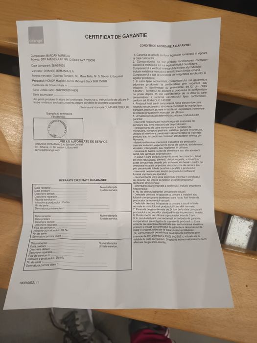 HONOR Magic 8 lite ( nou in garanție )