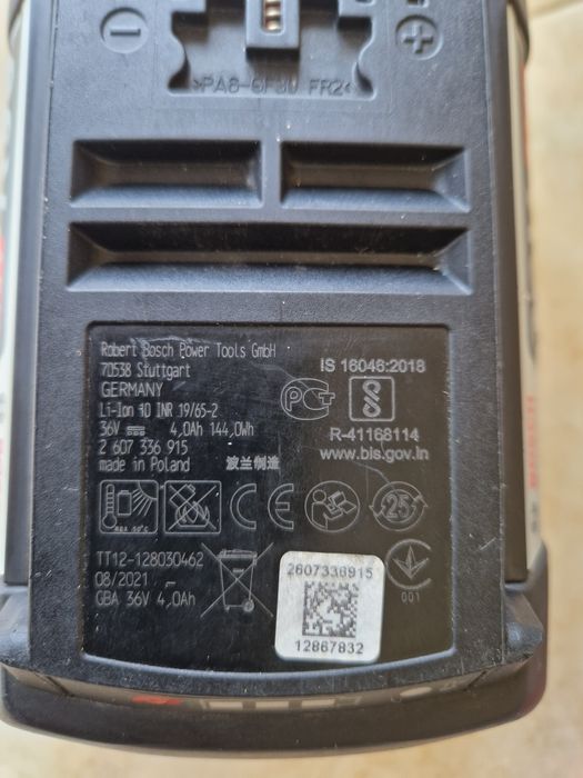 Bosch GBA 36 V / 4,0 Ah , PBA 36V/ 2,0 Ah