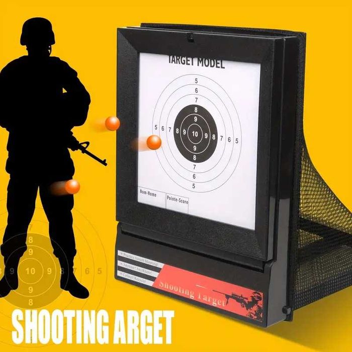 Мишена за еърсофт с мрежа и хартиени цели Airsoft