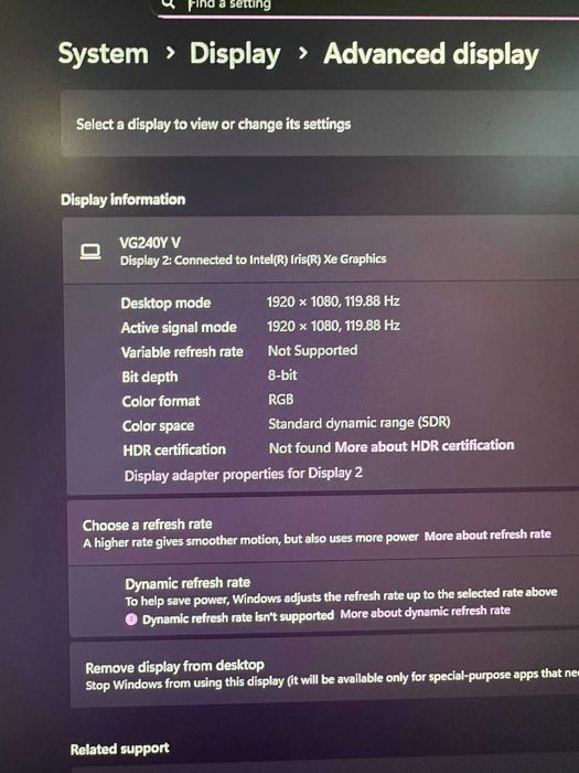 24 инчов монитор VG240Y V