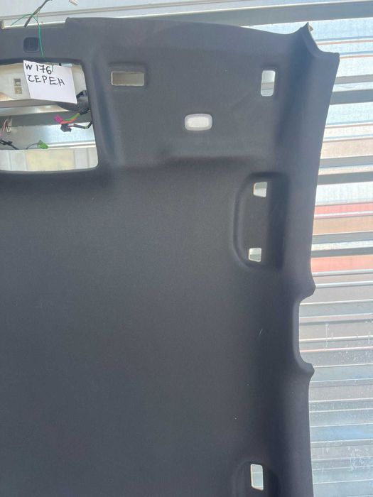 Черен AMG таван Mercedes A class W176 комплект сенници колонки дръжки