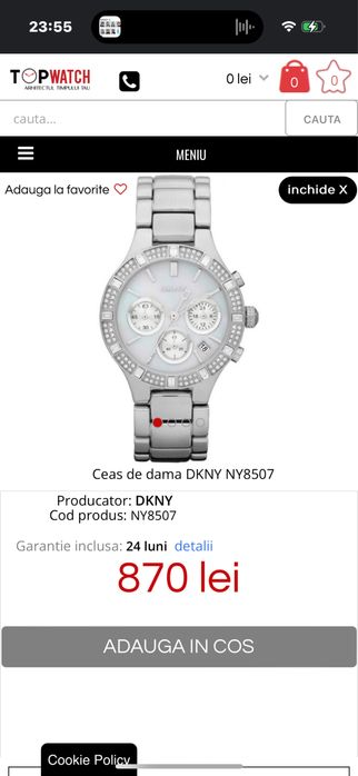 Ceasul tau DKNY