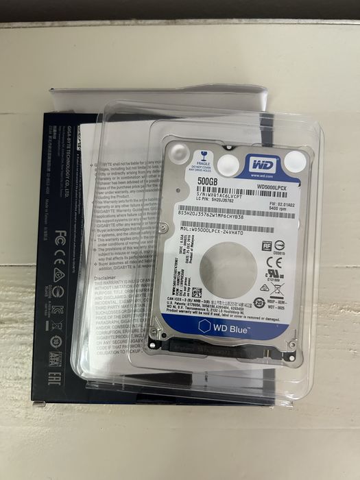Жесткий диск WD Blue WD5000LPVX 500 GB