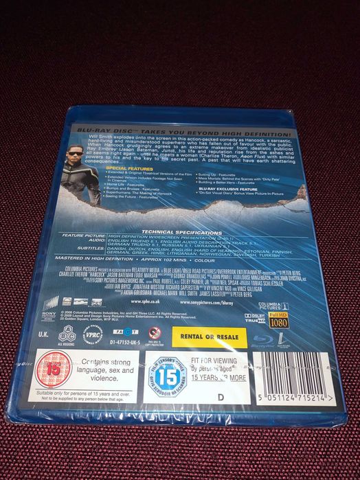 Hancock BluRay, Sigilat, Sub Engleza (amazon)