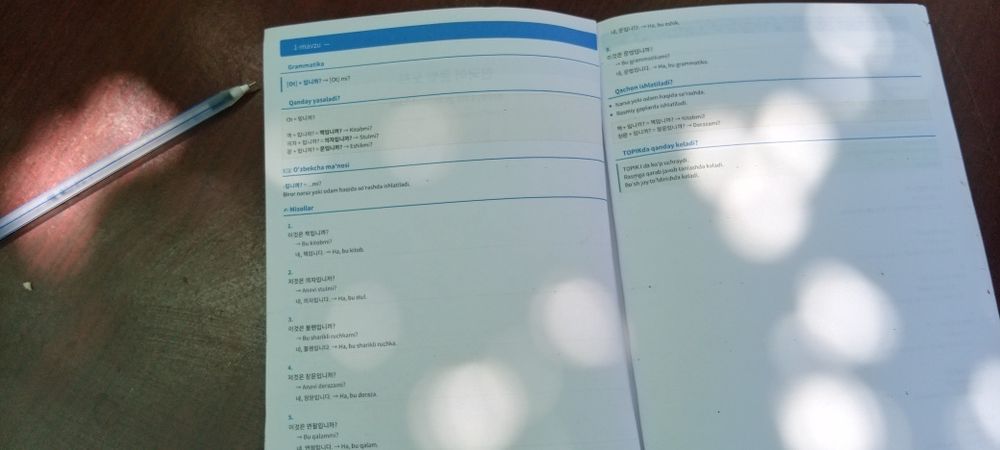 Koreys tili grammatikasi kitobi (TOPIK 1)