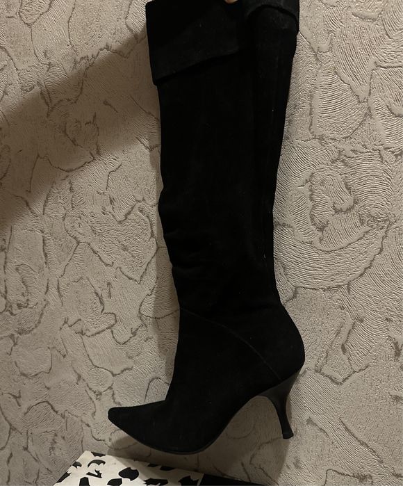 сапоги натур-замша