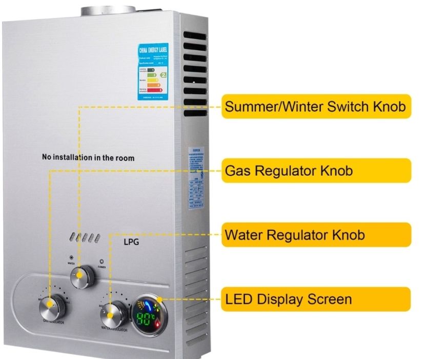 Газов Проточен Бойлер  модел 6 и 10 литра Чисто нови