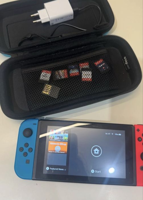 Nintendo Switch + accesorii + jocuri