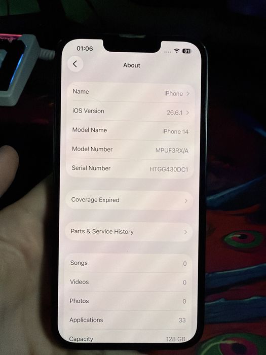 Iphone 14 Midnight Blue