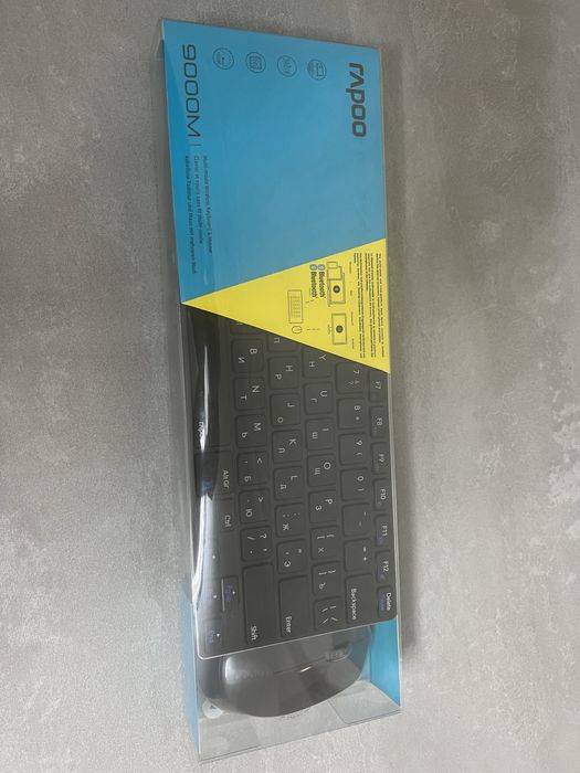 Клавиатура и мышь Rapoo 9000M Black