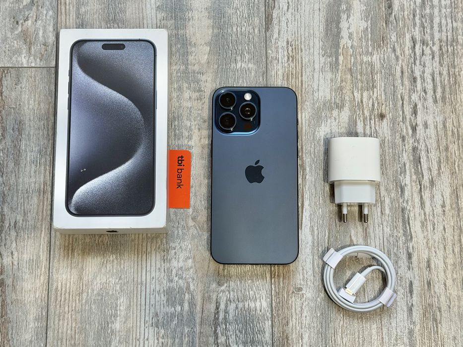 Iphone 15 Pro Max 256 GB - 100 % Battery Health  Като Нов