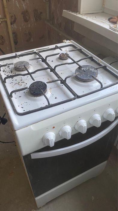 Газ плита в рабочем состоянии