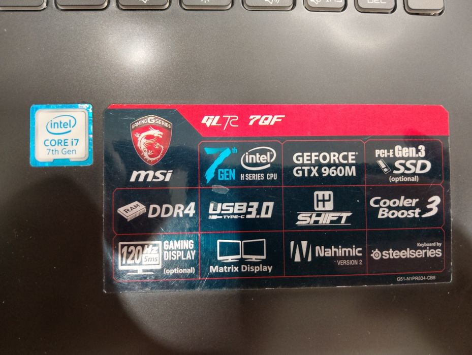 Продам игровой ноутбук MSI