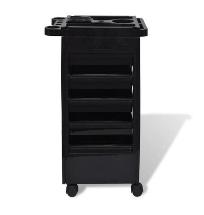 Cărucior cu roți pentru salon de coafură