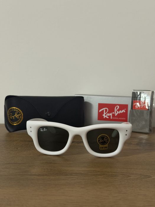 Ochelari de soare Ray-Ban x A$AP Rocky Wayfarer Puffer RB 4940B White – Set complet