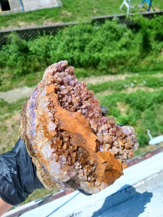 Лот минерали от България друза Аметист кварц кристали малахит