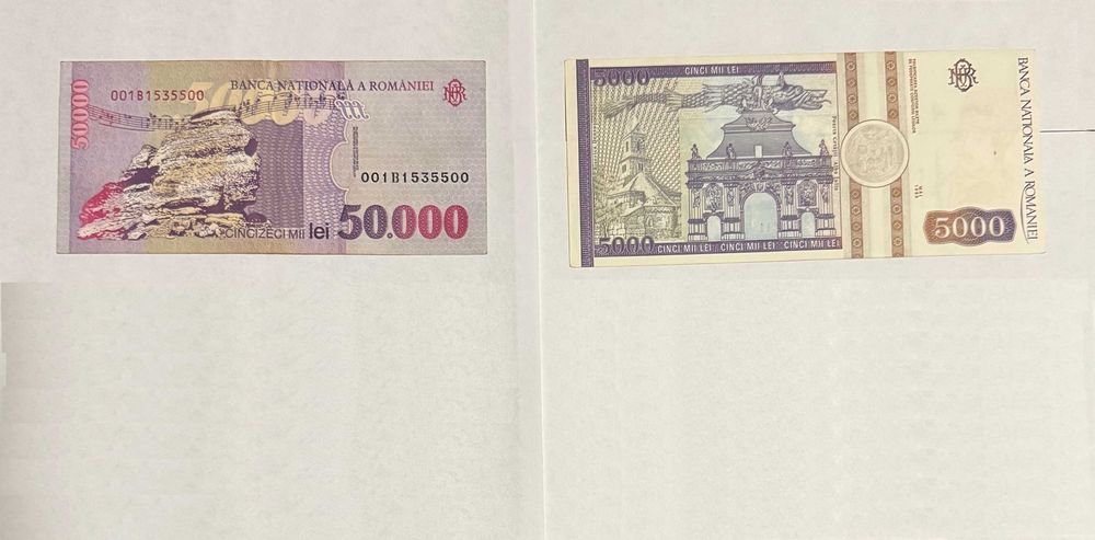 Bancnote vechi Romania