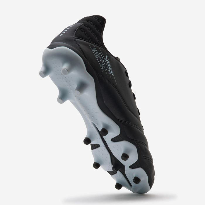 Crampoane din piele FOTBAL Kipsta Viralto II Matador FG negru, mărime