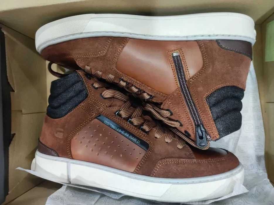 G-Star - Sneaker Leather/Textile Brown Оригинал Код 988