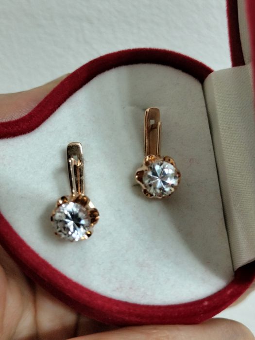 Советские серьги 583 пробы