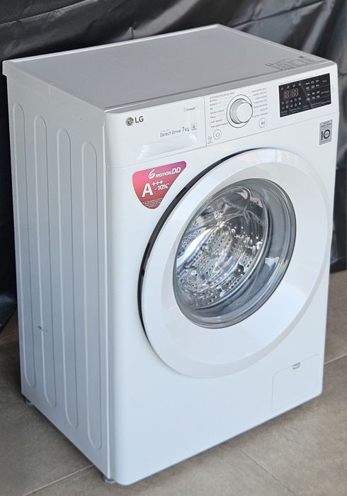 Mașină de spălat LG Slim 7kg – Steam, Direct Drive, 1200 rpm, programe copii/Rapid
