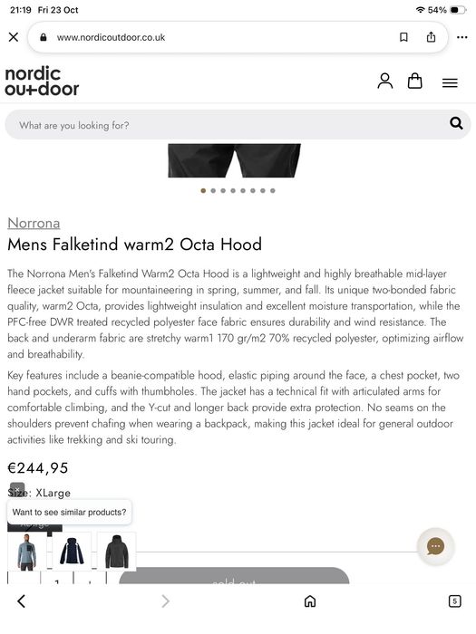 Norrona-оригинална горница 50 л