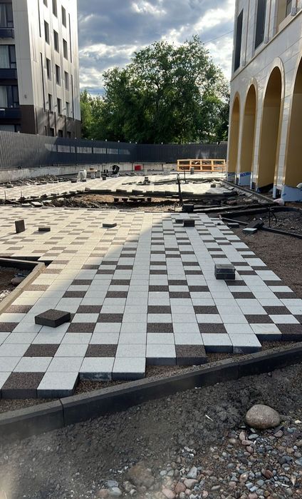 Укладка Брусчатки, тратуарной плитки