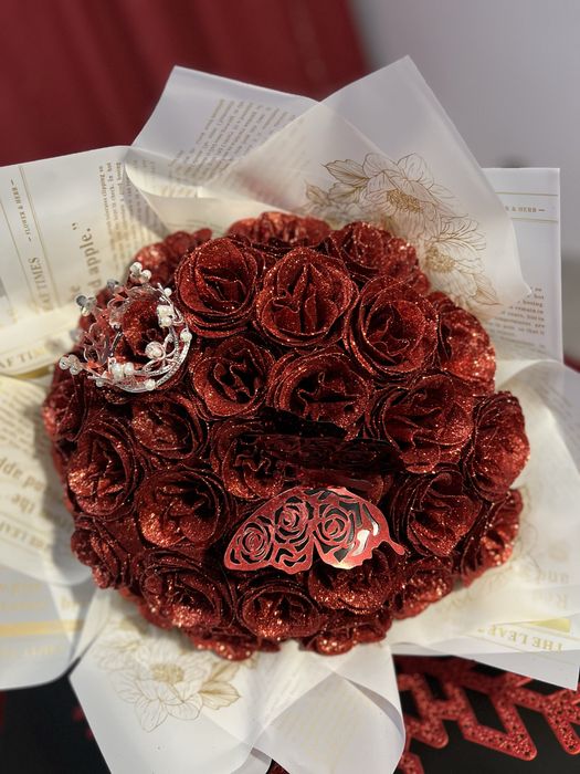 Buchet de tranfadiri din sclipici premium