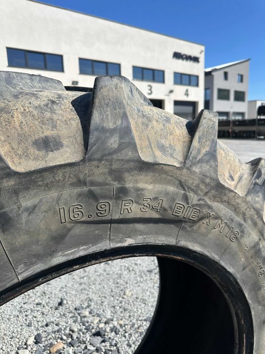 16.9R34 Michelin - Cauciuc tractor in stare foarte buna, Garantie 100%, Anvelopa Agricola!
