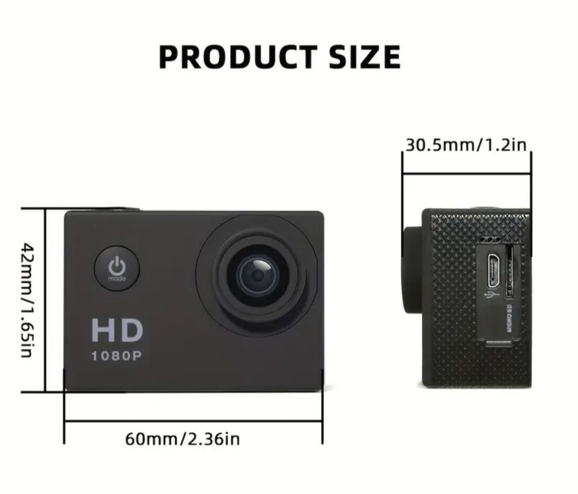 Экшн камера HD1080