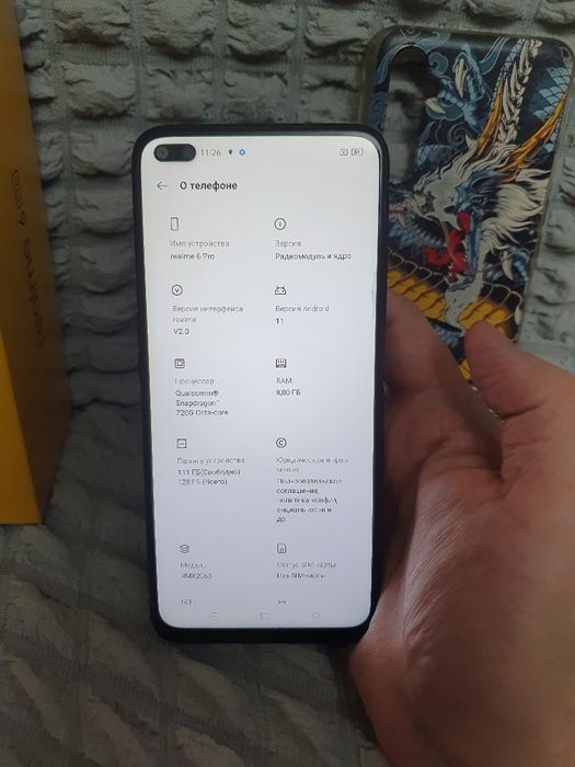 Srochna Sotiladi Realme 6 Pro 8/128GB Original Holati Zo'r Karobka Bor
