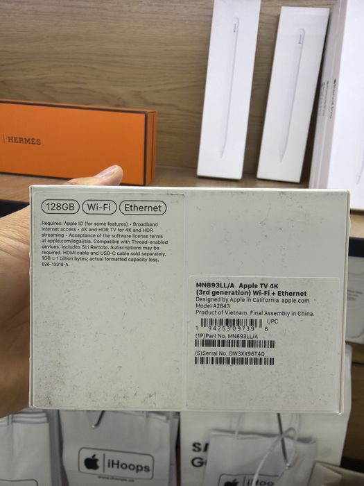 Apple Tv 128 4K wifi + ethernet