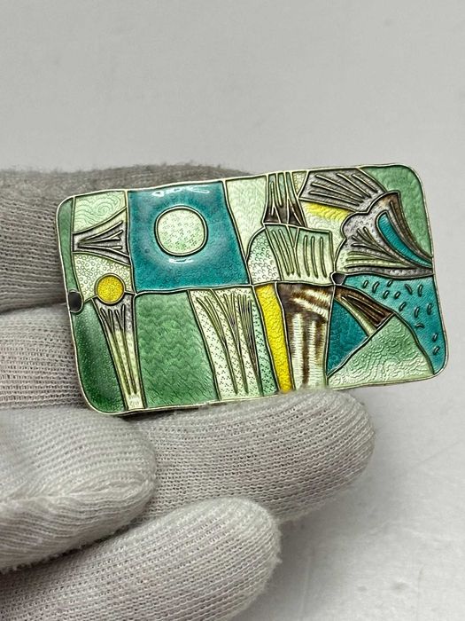 BROSA ARGINT 925 - 'Spring' by David Andersen + Email -Norway -1950-55