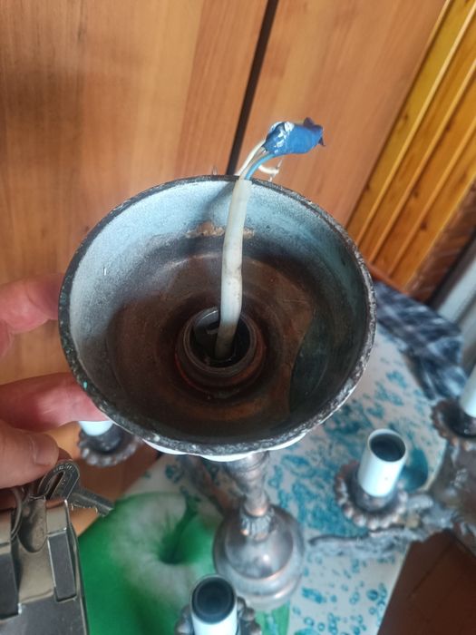 Люстра 9 рожковая,винтаж