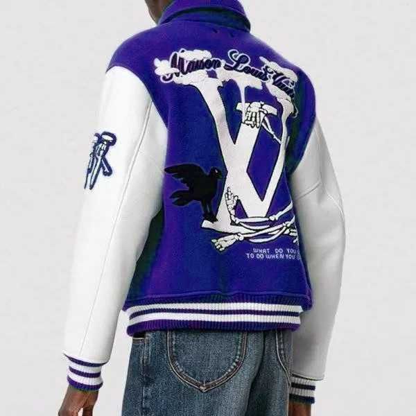 Louis Vuitton Varsity Jacket – Синьо/Бяло – БЪРЗА ПРОДАЖБА