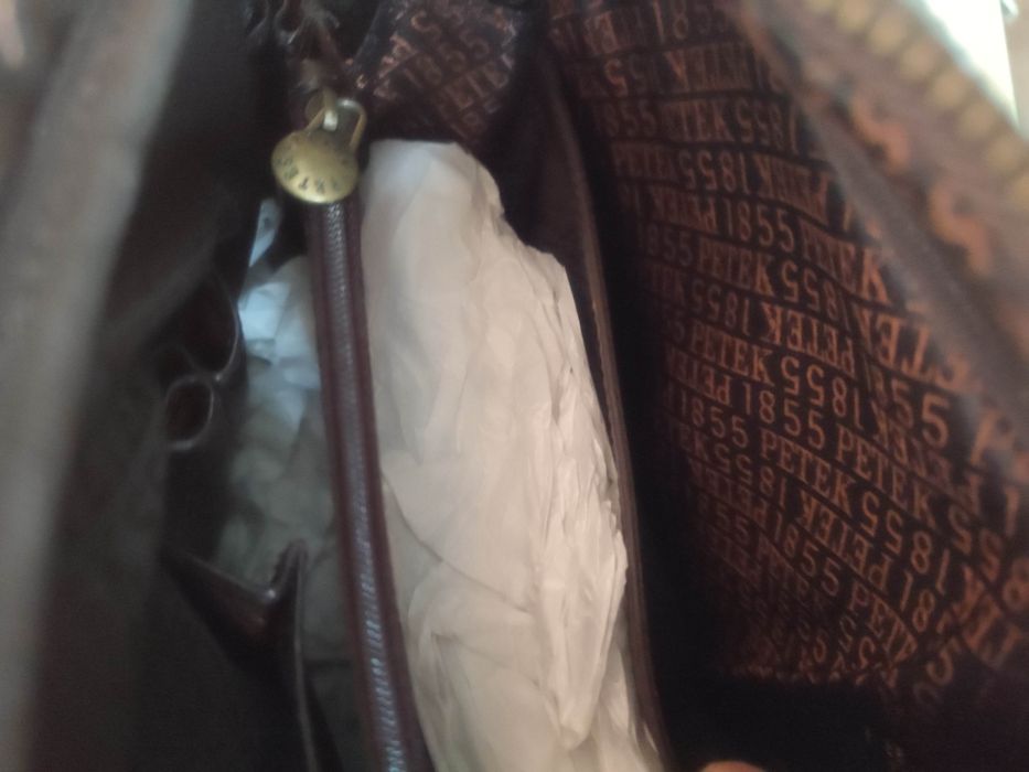 Мъжка чанта PETEK естествена кожа.