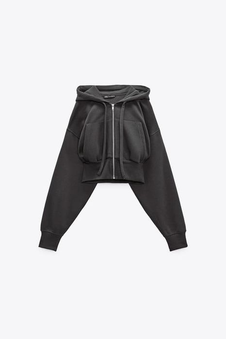 худи на молнии zara