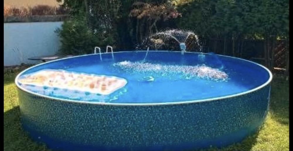 Piscina otel cu liner 5mx1,2m