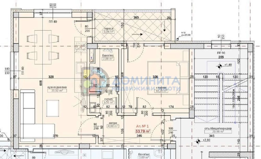 Продава се Двустаен апартамент в Приморско - 64 кв.м за 1254 €/кв.м - Снимка #3